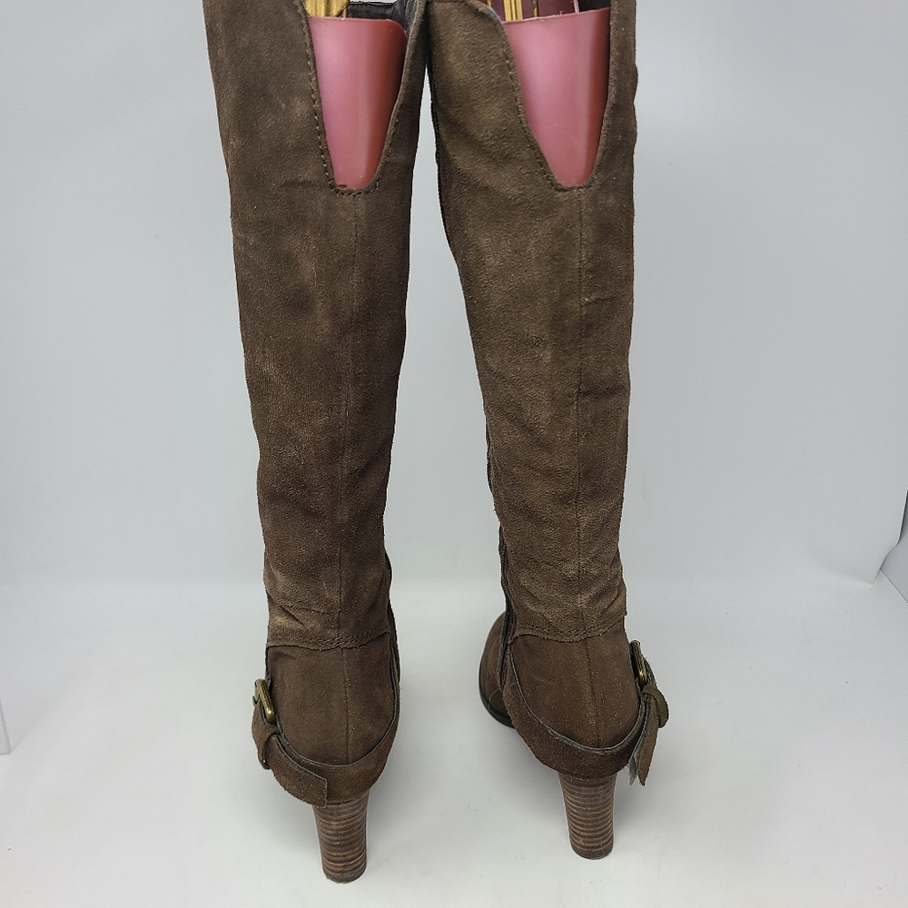 Womens Nine West High Heeled Tall Boot Brown 7.5 - Picture 4 of 10